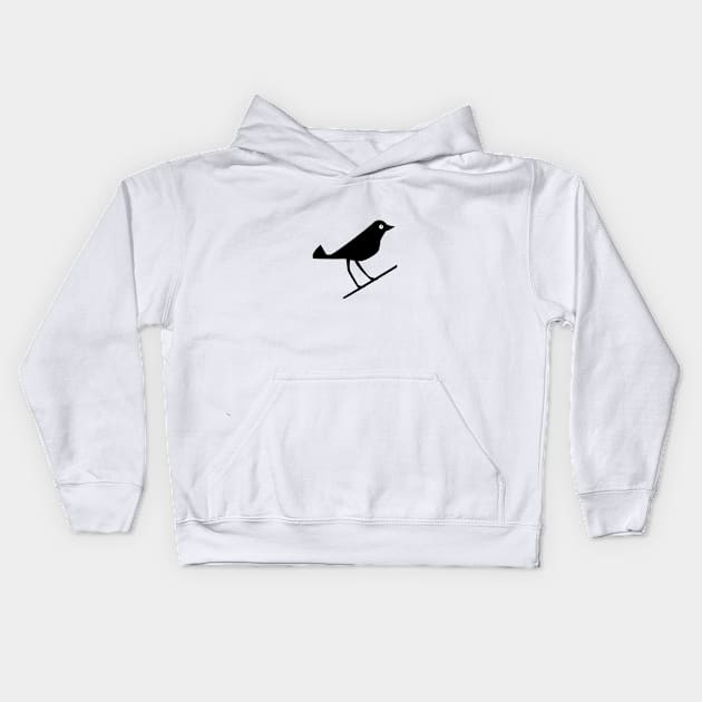 The Perfect Sparrow - French Dispatch Kids Hoodie by Pasan-hpmm